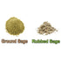 100% Natural Ground and Whole Sage Leaf Herb, Dried Leaves, Kosher Gluten-Free Non-GMO, 4 oz