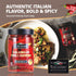 9.2oz (4 Pack) Tuscanini Italian Whole Calabrian Chili Peppers In Oil, | Beautifully Red and Long Peppers | Nothing