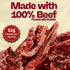 Scotty's Country 16 oz Hand-Trimmed Scottys Smokehouse King Slab -Peppered, Beef Jerky, Large Bulk Beef Jerky Bag