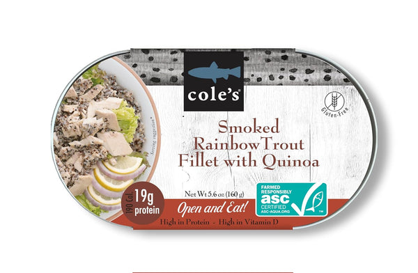 COLES - Smoked Rainbow Trout Fillet with Quinoa | Open & Ready