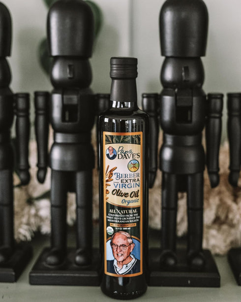 16.9 Oz, Papa Dave's Certified USDA Organic Extra Virgin Olive Oil, Contains Polyphenol First Cold Pressed