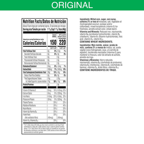 Corn Pops 8 13.1oz (1 Cold Breakfast Cereal, Vitamins and Minerals, Kids Snacks, Large Size, Original, Box Box)