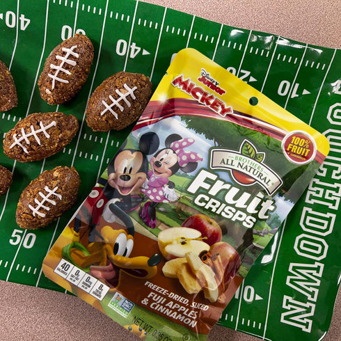 0.35 Oz (Pack 12), 100% Brothers All Natural Disney Freeze Dried Fruit Crisps, Fuji Apple & Cinnamon, of Made
