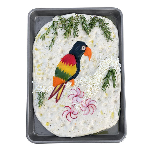 Global Grub Focaccia Bread Art Kit for Kids, Teens, Adults - Fun DIY Professional Bread Baking Kit Comes with Bread