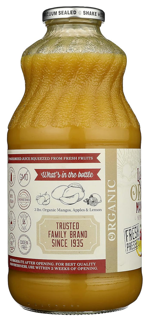 32-Ounce (Pack 6) Lakewood Organic Mango Juice Blend, Bottles