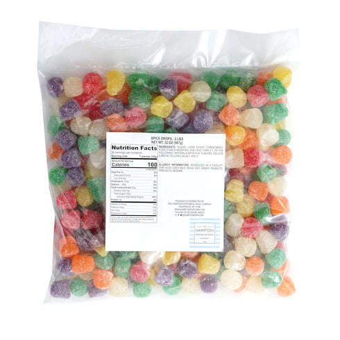 2 Spice Drops, Pound Bulk Bag Spice Drops Candy, Spice Drops Candy Gum Drops, The Hampton Candy Company