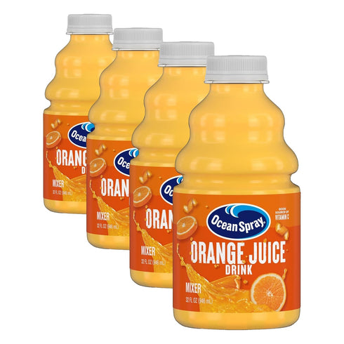 Ocean Spray Orange Juice Drink, 32 oz Bottle (Pack of 4)