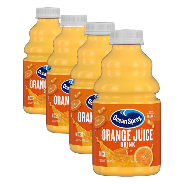 Ocean Spray Orange Juice Drink, 32 oz Bottle (Pack of 4)