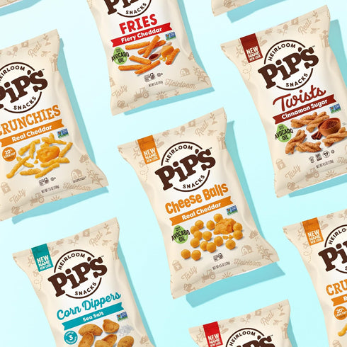 1 oz (24 Packs Pips Heirloom Truffle Mini Popcorn Bags pk) Individually Wrapped Snack Made With Heirloom Corn, Real