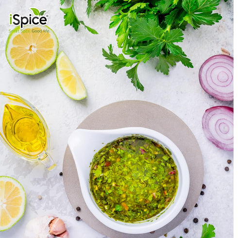 iSpice - Low-Sodium, Sugar-Free CHIMICHURRI SEASONING, World Flavor Super Spice Blend, All Natural, Ready to use as is,
