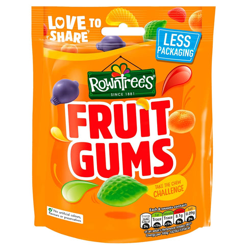 Rowntree's Fruit Gums Sweets, Sharing Pouch, 150 g