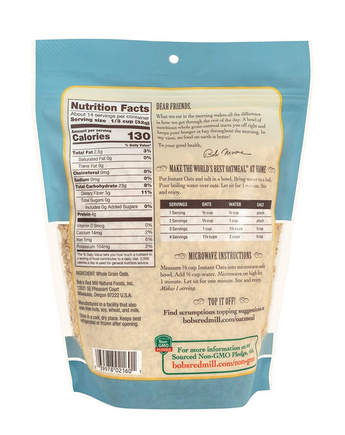 16 Oz Bob's Red Mill Instant Rolled Oats