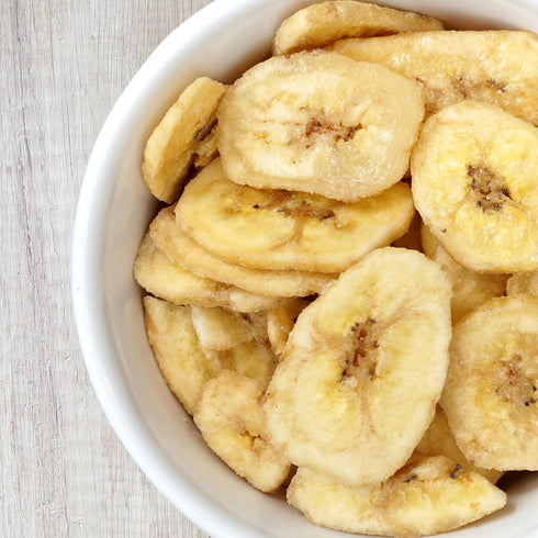 1 Dried Banana Chips, Pound Bag Banana Chips, Dried Fruit, Dehydrated Bananas, The Hampton Popcorn & Candy Company