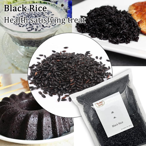 Zestful Foods 2 Lbs Black Rice - Whole Grain, Non-GMO, High Fiber, Low Sugar, - Delicious and Healthy Alternative
