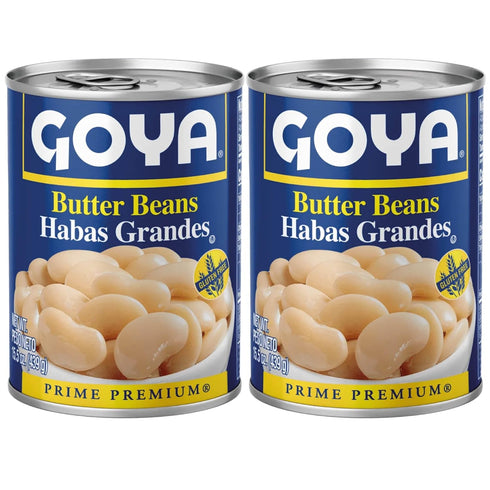 Goya Butter Beans Canned, Creamy and Flavourful Lima, Pantry Staple, Pack of