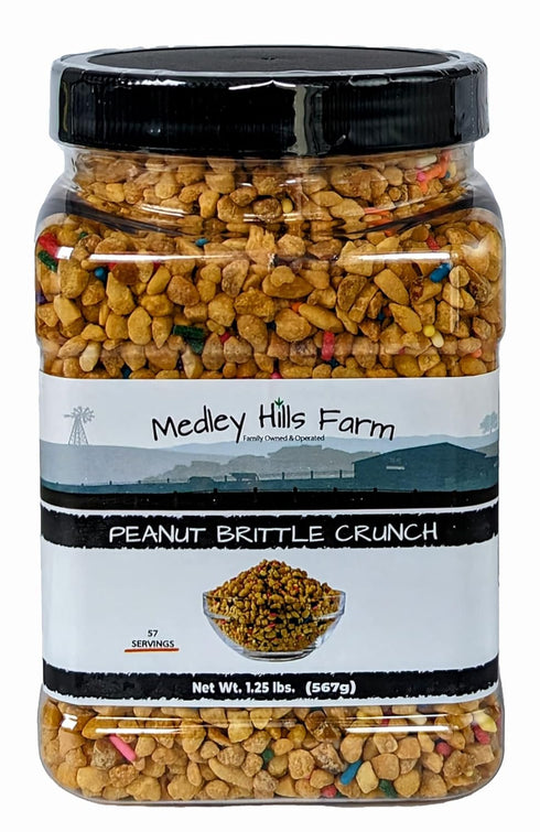 Peanut Brittle Crunch Coat Ice Cream Toppings by Medley hills farm in