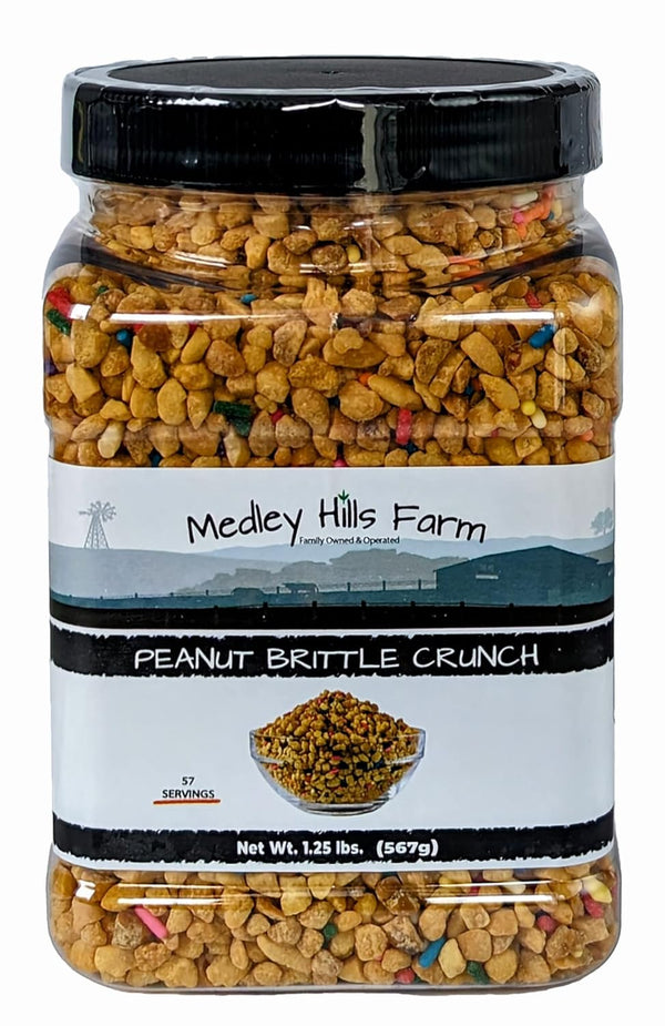 Peanut Brittle Crunch Coat Ice Cream Toppings by Medley hills farm in