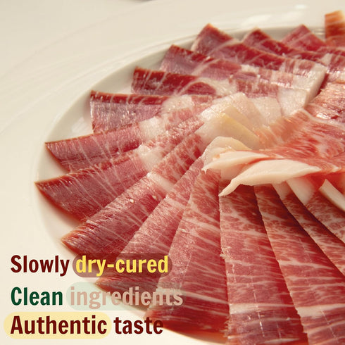50% 3oz Pack 2 Packed Monte Nevado Jamon Iberico Grain-Fed (Cebo) Iberico - Each, of units, Pre-Sliced Vacuum Spanish