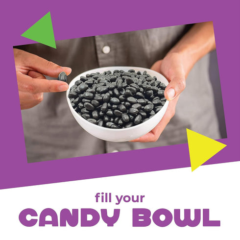 2 Lb Black Licorice Jelly Beans Candy | Bag | Black Jelly Beans Bulk | Old School Candy for Buffets, Snacking & Gifting