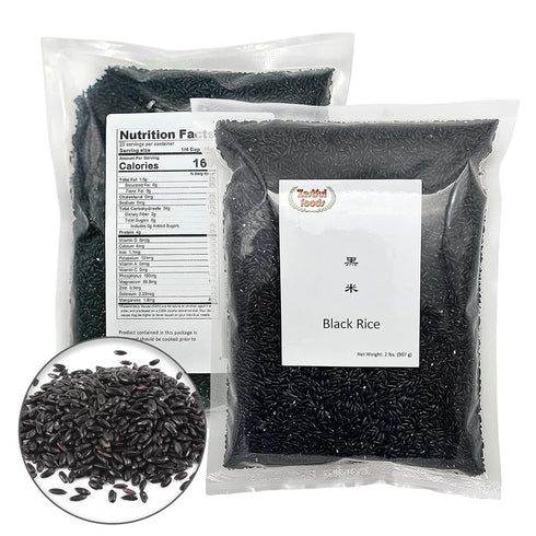 Zestful Foods 2 Lbs Black Rice - Whole Grain, Non-GMO, High Fiber, Low Sugar, - Delicious and Healthy Alternative