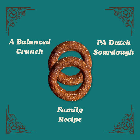 11 Oz. Pack 3 Unique Snacks Sourdough Craft Beer Pretzel Rings, Delicious Homestyle Baked Snack Bag, Vegan, OU Kosher
