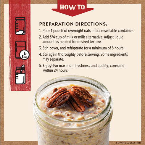 20g (Pack 9 Kodiak Cakes Maple Pecan - Overnight Oats with Protein, High Fiber Breakfast of Pouches)