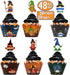 Halloween Cupcake Wrappers | 48 Pcs Set (24 Wrappers + 24 Toppers) | Halloween Gnomes Cupcake Wrapper Set | Halloween Party Decorations Baking | Spooky Gnomes Cupcake Wrappers & Toppers | by Anapoliz by AnapoliZ