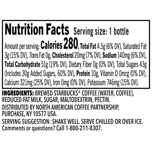 13.7 oz (12 Pack) Starbucks Frappuccino Coffee Drink, Coffee, fl Bottles