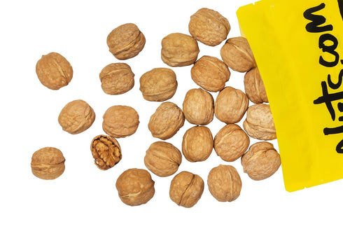 2 lbs Nuts.com Whole Walnuts in Shell, Fresh Unshelled Raw Walnuts with Buttery, Nutty Flavor