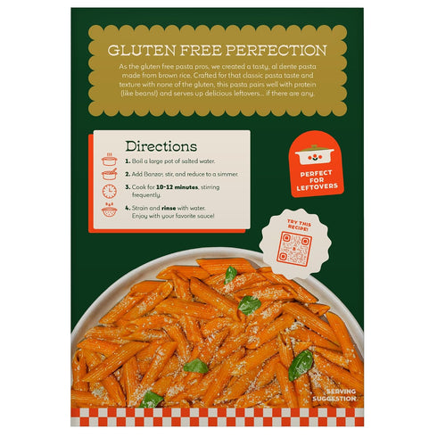 (6-Pack) 10oz Banza Brown Rice Penne Pasta - Gluten-Free Pasta Made in Italy - Non-GMO, Classic Texture, Perfect