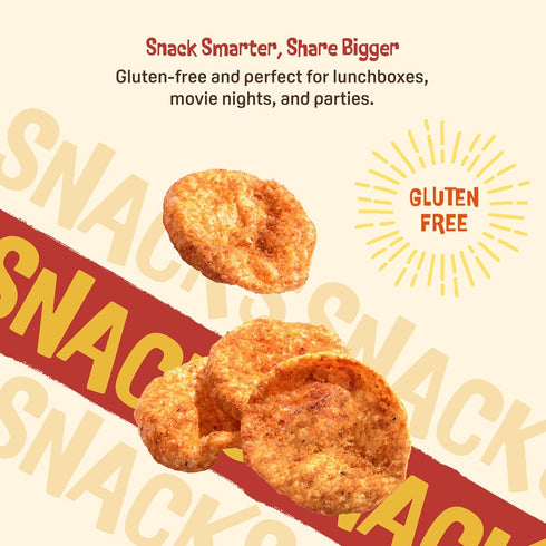 Pack 50% Multipack (Pack 12) Sun Baked Snacks Popped Crisps Variety Mexican-Style Street Corn, Original BBQ, Sour Cream