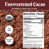 8oz Raaka Chocolate Organic Cacao Powder - Unsweetened, Non-Alkalized, Perfect for Baking, Substitute for Cocoa Powder