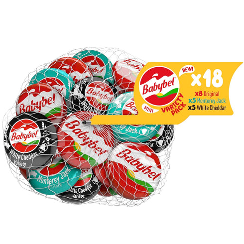 Babybel Mini Variety Net Snack Cheese, 18 Pack (12.7 oz)