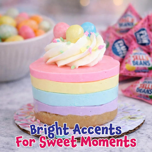 60 Packs Jelly Beans - Mini - Individually Wrapped Candy for Classroom Rewards, Buffets, Goodie Bags & Party Favors