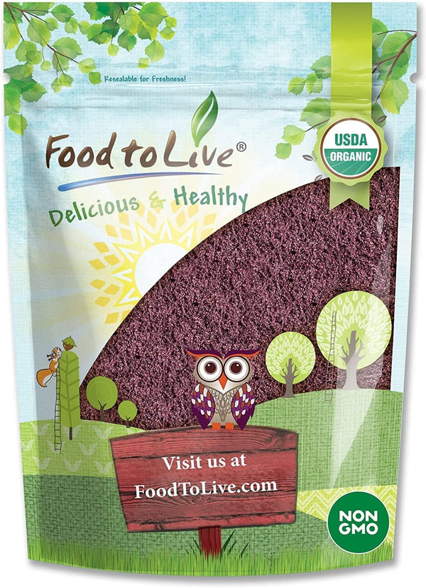 Food to Live Organic Freeze-Dried Acai Berry Powder, 8 Ounces - Non-GMO,