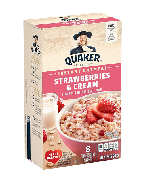 by Quaker 8.4 Oz Quaker Instant Oatmeal, Strawberries & Cream