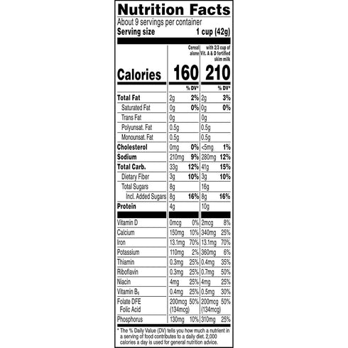 13 oz Quaker Life Cereal, Vanilla, Box