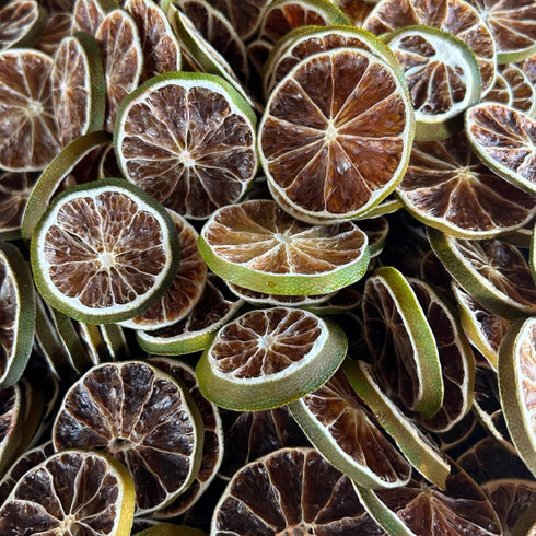 110 100% 3.5 oz |100 Dehydrated Dried Lime Slices | Lime Wheels | + Slices Approx | Natural No Added Sugars |