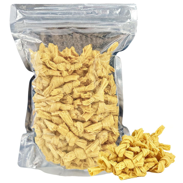 Whitejianpeak Dried Tofu Skin Knots, 1.1Lb Bean Curd Knots, Chinese Soybean Curd Knots,