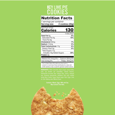 4-6.5oz Tate's Bake Shop Key Lime Pie, Bags