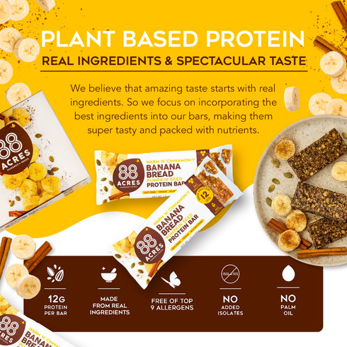 88 ACRES Banana Bread Seed Protein Bar, 1.9 OZ