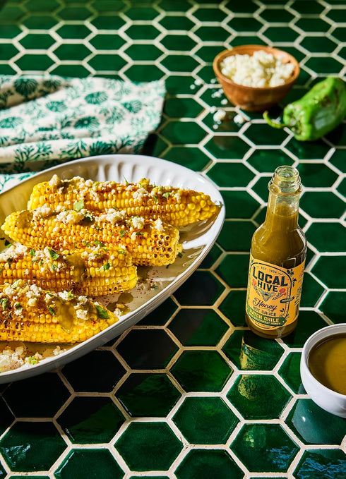 Local Hive Honey Pack 3-Pack Local Hive BBQ Bold Chipotle, Hatch Chile & Habanero Hot Sauces with Raw Honey
