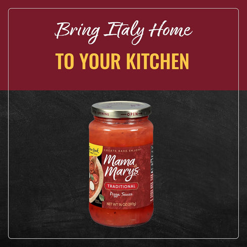 Mama Mary's 14 (Pack 12) Traditional Pizza Sauce, Ounce
