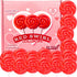 24 Count Red Swirl Lollipops, Classic Hard Candy Suckers, Individually Wrapped Sweet Treats for Snacking, Parties