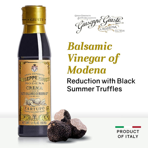 5.07 oz (150 ml) Pack 2 Giusti Truffle Glaze Based on Thick Balsamic Vinegar of Modena - Italian Gourmet Balsamic