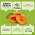 (8oz, 1 Pack) NUT CRAVINGS - Dried California Peaches, No Sugar Added, Unsweetened Sweet Healthy Snack, Vegan, Kosher