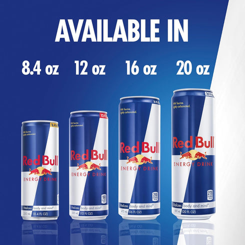 8.4 Oz (Pack 12) Red Bull Energy Drink, Fl
