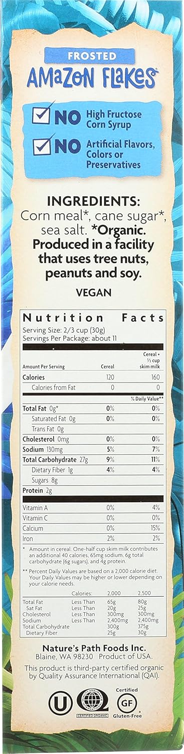 EnviroKidz 11.5 oz (Pack 5) Amazon Lightly Frosted Flakes Cereal
