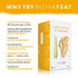 Nutra Tea - Lemongrass & Ginger Tea, 20 Tea Bags, Herbal Tea