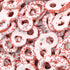 1 Lb Valentine's Day Strawberry Yogurt Covered Pretzels with Red Nonpareils, Pink, Jar
